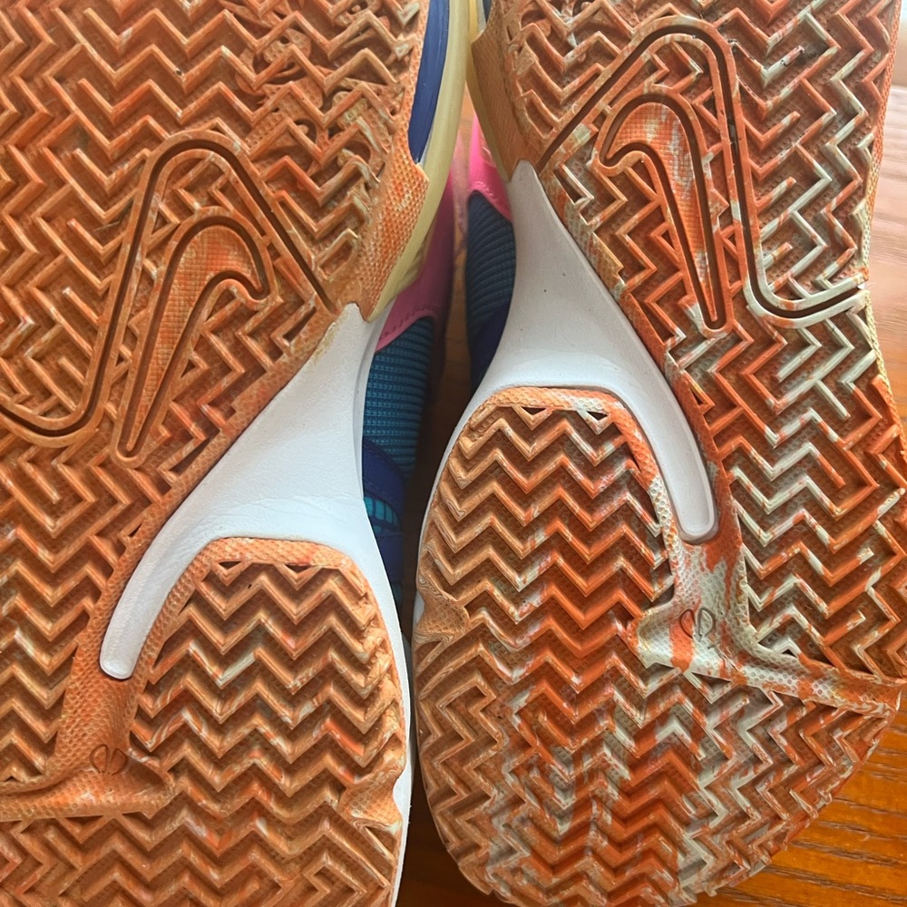 Nike Kids Blue and Pink Athletic Shoes - Picture 4 of 5